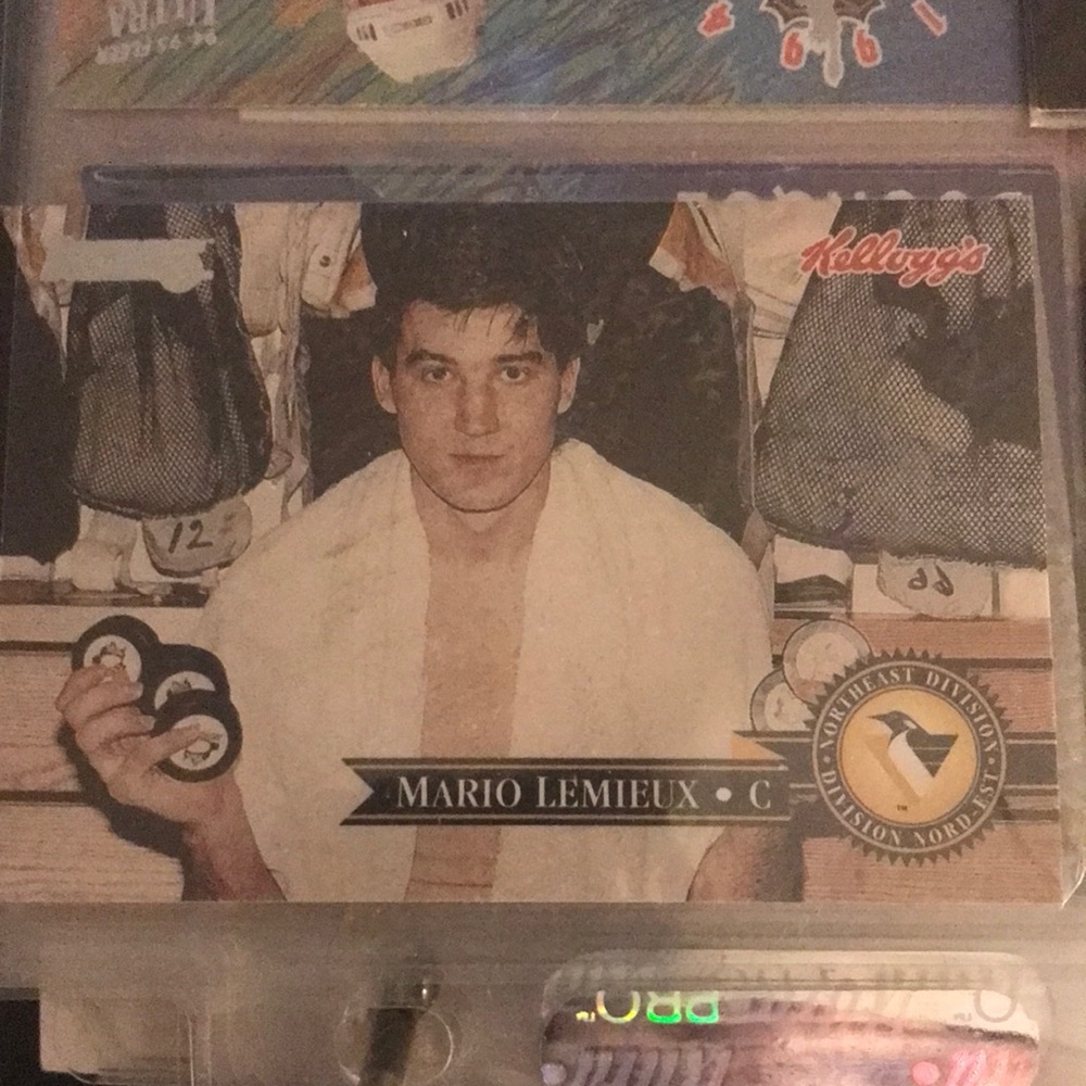 Mario Lemieux hockey cards gems 4 cards